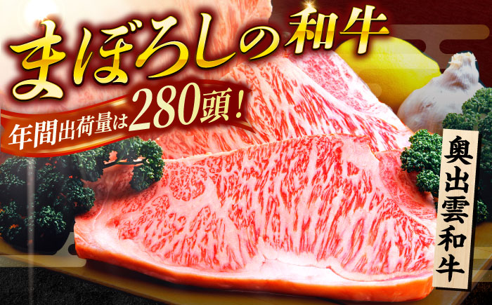 【奥出雲和牛】サーロインステーキ 180g(180g×1枚) 1万円 お試し ブランド牛 焼肉 霜降り 高級 人気 ギフト おすすめ 島根県雲南市/島根県農業協同組合　雲南地区本部 畜産加工所 [AIBQ024]