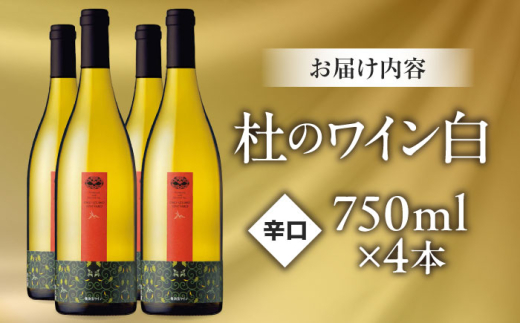 ワイン 奥出雲葡萄園 杜のワイン白　4本セット 国産 ワイン セット 白ワイン 4本 4本セット 詰め合わせ 飲み比べ セット まとめ買い お酒 酒 アルコール 日本ワイン 国産ワイン 地ワイン 750ml やや甘口 スッキリ 飲みやすい お取り寄せ プレゼント お祝い 誕生日 記念日 パーティー 人気 おすすめ 送料無料 島根県雲南市/有限会社奥出雲葡萄園 [AICS061]