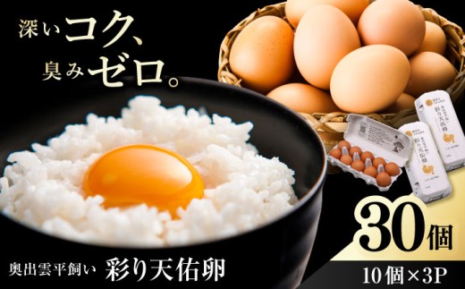 卵 【平飼い卵】たたらの里平飼い 彩り天佑卵 30個入り（10個×3P）たまご 卵 放牧卵 玉子 タマゴ 卵30個入り 国産卵 平飼い卵 放し飼い お取り寄せ卵 人気卵 ランキング おすすめ卵 鶏卵 生卵 卵焼き 卵かけご飯 TKG 朝食 朝ごはん ご褒美卵 贅沢卵 毎日食べたい卵 美容 健康 贈り物 お取り寄せ グルメ 島根県雲南市/株式会社たなべたたらの里（たなべ森の鶏舎） [AIDL001]