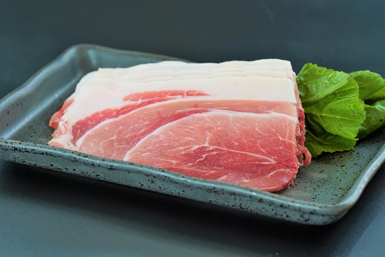 飯南高原ポーク モモ スライス 1kg　【 国産 島根県産 豚肉  鍋 バーベキュー BBQ 冷凍 個包装 小分け 真空パック  モモ  スライス 便利 人気  1kg】Ａ-104