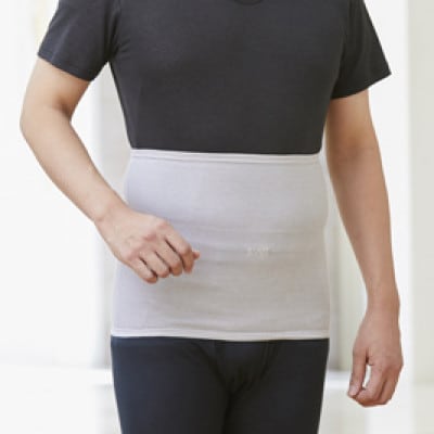 着る岩盤浴BSファイン　ウエストウォーマー【Lサイズ/グレー】【1427086】