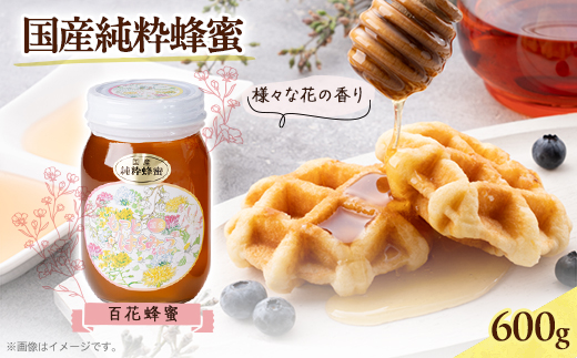 津山市産 百花蜂蜜　600g【1605212】