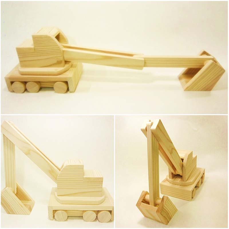 手作り木工工作キット　ショベルカー TY0-0113