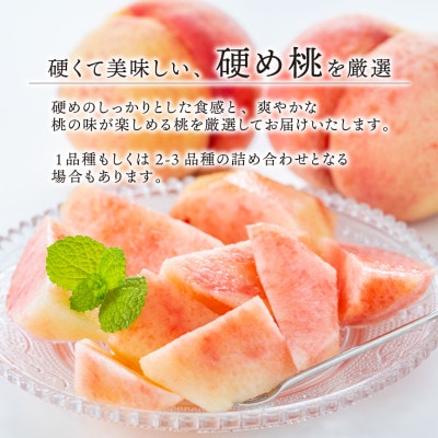 【2026年先行予約】「硬めの桃好きさん」におすすめ! 硬め桃 ご家庭用 5-7玉(岡山県産)【配送不可地域：離島】【1696654】