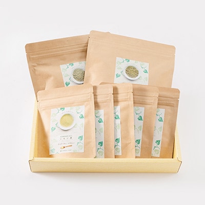 岡山県津山市産「シモン茶」セット(粉末・茶葉入り)【1418906】