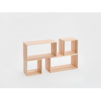 スギのストライプボックス　ラージ　TSUYAMA FURNITURE【1343709】