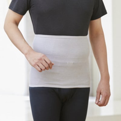 着る岩盤浴BSファイン　ウエストウォーマー【Mサイズ/グレー】【1427085】