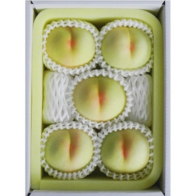 【先行受付】岡山県産　白桃 5玉(1.5kg以上) 等級:ロイヤル 木箱入り【配送不可地域：離島・北海道・沖縄県】【1499101】