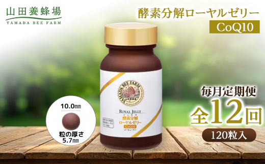 【毎月定期便】酵素分解ローヤルゼリー CoQ10(5935)全12回【4008983】