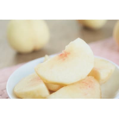 岡山白桃(ご家庭用)5〜7玉入り　【2024年7月頃より発送予定】【配送不可地域：離島】【1460786】