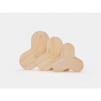 桧のトリベット　ミドルサイズ　《2023グッドデザイン賞受賞》【1631034】