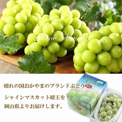 【2026年7月中旬より順次発送】岡山県産 シャインマスカット 晴王 700g×1房【配送不可地域：離島・北海道・沖縄県】【1365929】