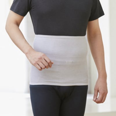 着る岩盤浴BSファイン　ウエストウォーマー【LLサイズ/グレー】【1427103】