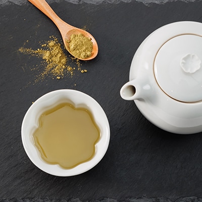 岡山県津山市産「シモン茶」セット(粉末・茶葉入り)【1418906】