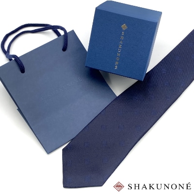 SHAKUNONE　ベーシックロゴネクタイ　深紺色【1250595】