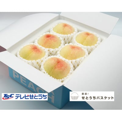 岡山白桃(ご家庭用)5〜7玉入り　【2024年7月頃より発送予定】【配送不可地域：離島】【1460786】