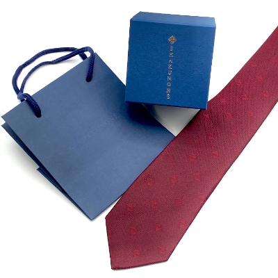 SHAKUNONE　ベーシックロゴネクタイ　臙脂色【1254626】