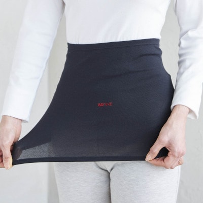 着る岩盤浴BSファイン　ウエストウォーマー【Mサイズ/ブラック】【1427039】