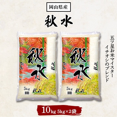 秋水(岡山県産)5kg×2袋【1301768】