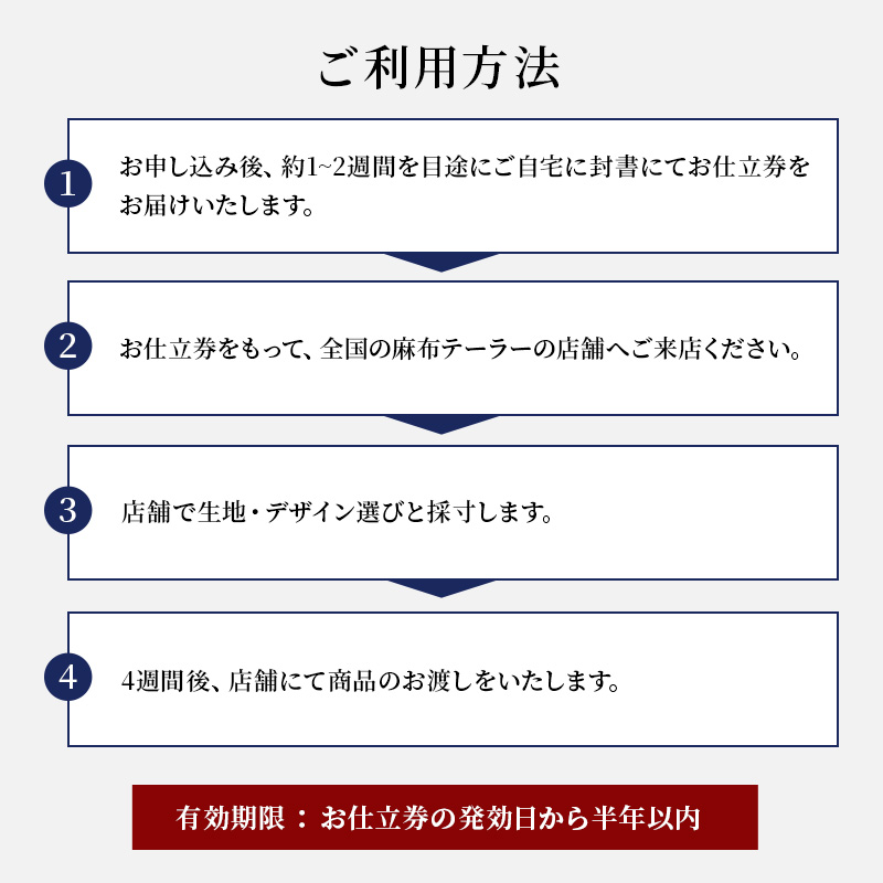 シャツ azabu tailor オーダーシャツ お仕立券(2) 国産プレミアム生地使用 麻布テーラー ワイシャツ メンズ ビジネス オーダー 日本製 オーダーメイド ファッション 服 男性 コットン 