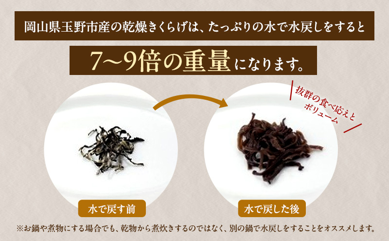 有機JAS 乾燥 きくらげ スライス 500g オーガニック きくらげ きのこ 野菜 岡山県 玉野市 栽培期間中化学肥料不使用 栽培期間中農薬不使用 野菜セット 