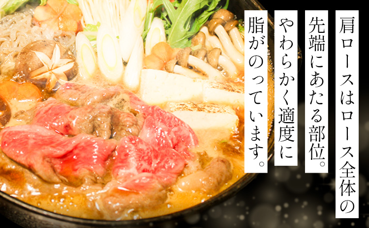 奈義和牛 肩ロース バイヤーおすすめ！ すき焼き用 450g 株式会社 天満屋《30日以内に出荷予定(土日祝除く)》岡山県 笠岡市 和牛 牛肉 肉 肩ロース すき焼き 送料無料