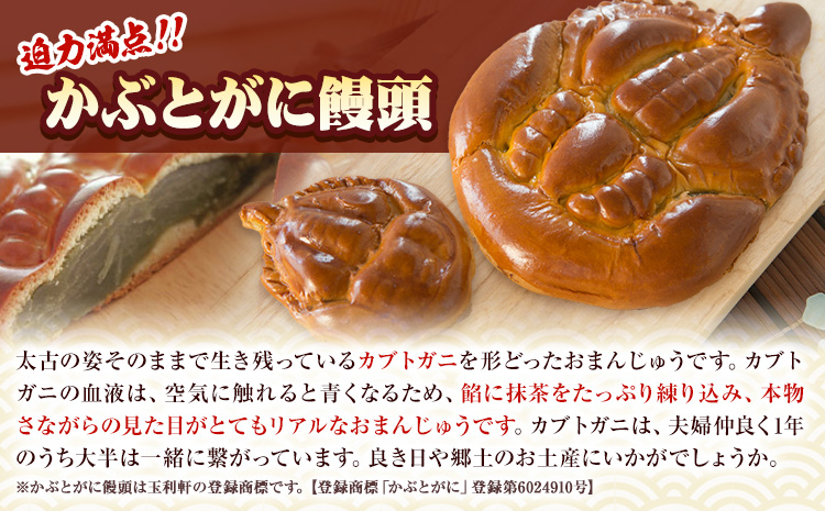 かぶとがにまんじゅう 小 10個 株式会社玉利軒《30日以内に出荷予定(土日祝除く)》岡山県 笠岡市 まんじゅう 饅頭 お土産 和菓子 手土産 送料無料