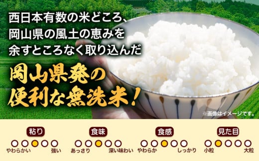 無洗米 米 お米【12ヶ月定期便】 20kg(5kg×4袋)/月×12ヶ月 おかやま 無洗米 米 20kg 個包装 こめ コメ 岡山 岡山県産 《お申込月の翌月より発送》 お米 ライス ヒノヒカリ あきたこまち にこまる きぬむすめ ブレンド米