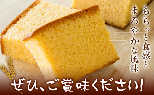 もち麦カステラ 1本 株式会社玉利軒《30日以内に出荷予定(土日祝除く)》岡山県 笠岡市 カステラ もち麦 お土産 和菓子 手土産 送料無料 冷蔵配送