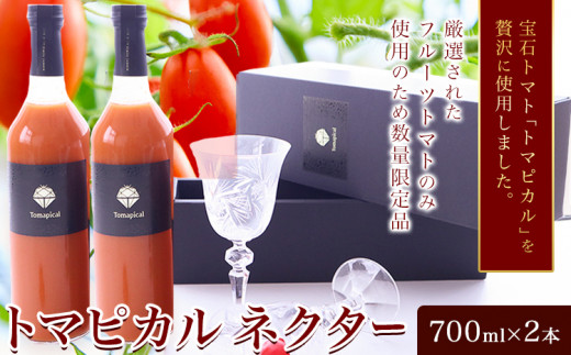 トマト ジュース トマトジュース トマピカル ネクター フルーツトマト 700ml 2本 株式会社ジェイ・イー・ティ・アグリ《30日以内に出荷予定(土日祝除く)》岡山県 笠岡市 送料無料 トマピカルネクター ソフトドリンク 野菜 野菜ジュース