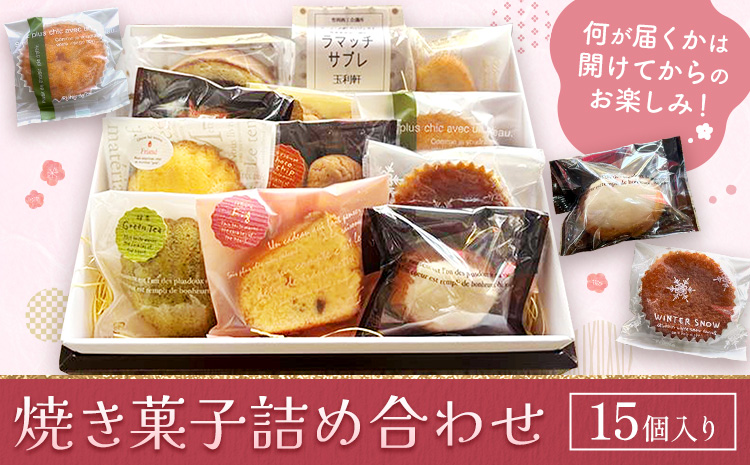 焼き菓子詰め合わせ 15個入り 株式会社玉利軒《30日以内に出荷予定(土日祝除く)》岡山県 笠岡市 焼き菓子 詰め合わせ お土産 和菓子 洋菓子 お菓子 スイーツ 手土産 送料無料