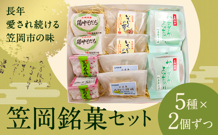 お菓子 笠岡 銘菓 セット 5種 × 2個ずつ 藤屋菓子舗 《30日以内に出荷予定(土日祝除く)》岡山県 笠岡市 お菓子 和菓子 饅頭 最中 詰め合わせ スイーツ