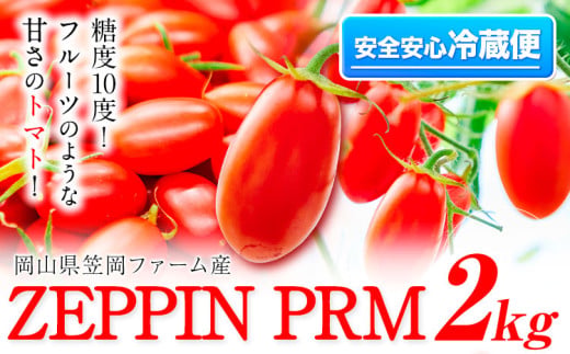 B-138a　高糖度ミニトマト ZEPPIN PRM(プレミアム) ２kg《120日以内に出荷予定(土日祝除く)》