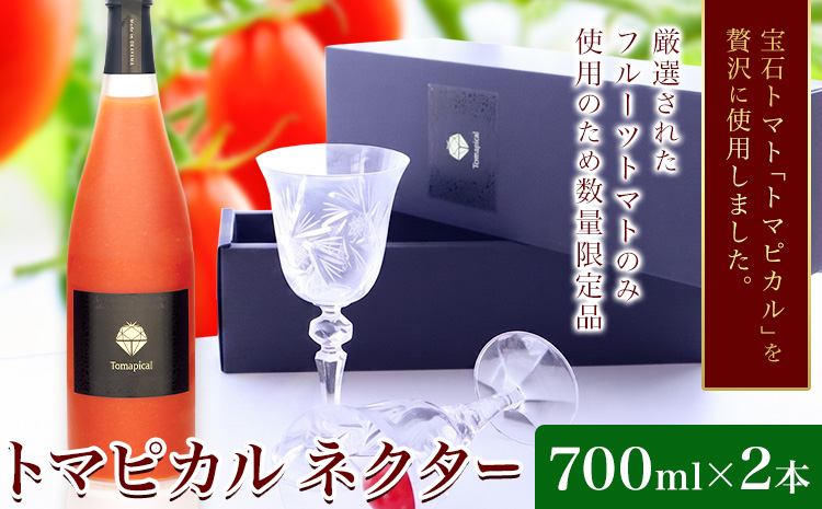 トマト ジュース トマトジュース トマピカル ネクター フルーツトマト 700ml 2本 株式会社ジェイ・イー・ティ・アグリ《30日以内に出荷予定(土日祝除く)》岡山県 笠岡市 送料無料 トマピカルネクター ソフトドリンク 野菜 野菜ジュース