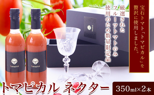 トマト ジュース トマトジュース トマピカル ネクター フルーツトマト 350ml 2本 株式会社ジェイ・イー・ティ・アグリ《30日以内に出荷予定(土日祝除く)》岡山県 笠岡市 送料無料 トマピカルネクター ソフトドリンク 野菜 野菜ジュース