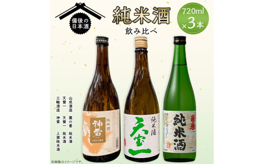 【びんご圏域連携】備後の日本酒 純米酒 飲み比べセット 株式会社齋藤商店《30日以内に出荷予定(土日祝除く)》酒 日本酒 さけ お酒