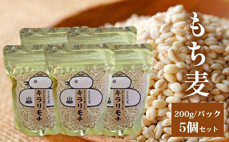 宇治町産 もち麦5個セット お米