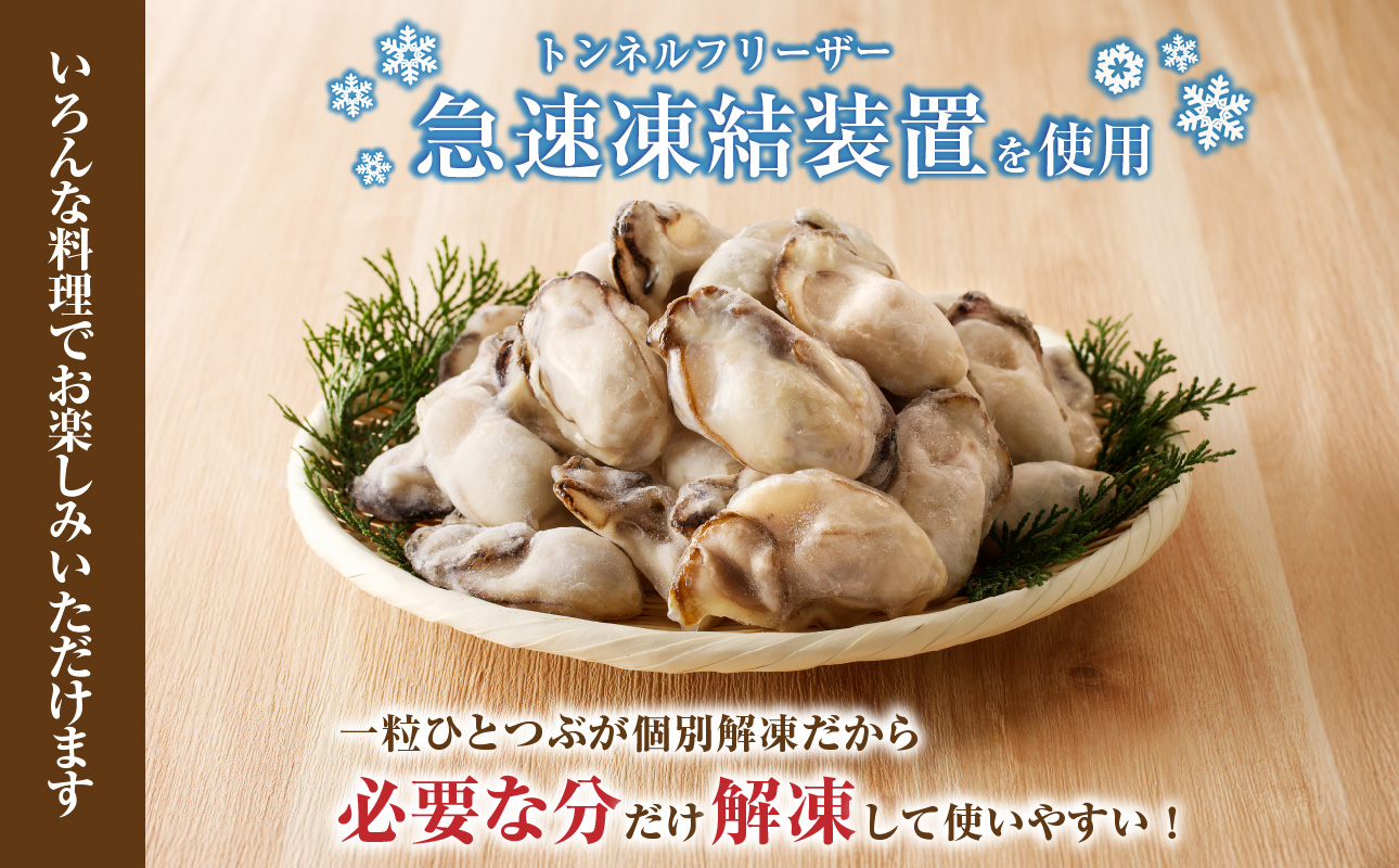 牡蠣 冷凍 むき身 1kg 備前市日生産 【急速凍結牡蠣 一年牡蠣 国産 加熱調理用 牡蠣アヒージョ 牡蠣ご飯 カキフライ 海鮮鍋 全国牡蠣-1グランプリ豊洲2024 加熱部門初代グランプリ受賞! 】