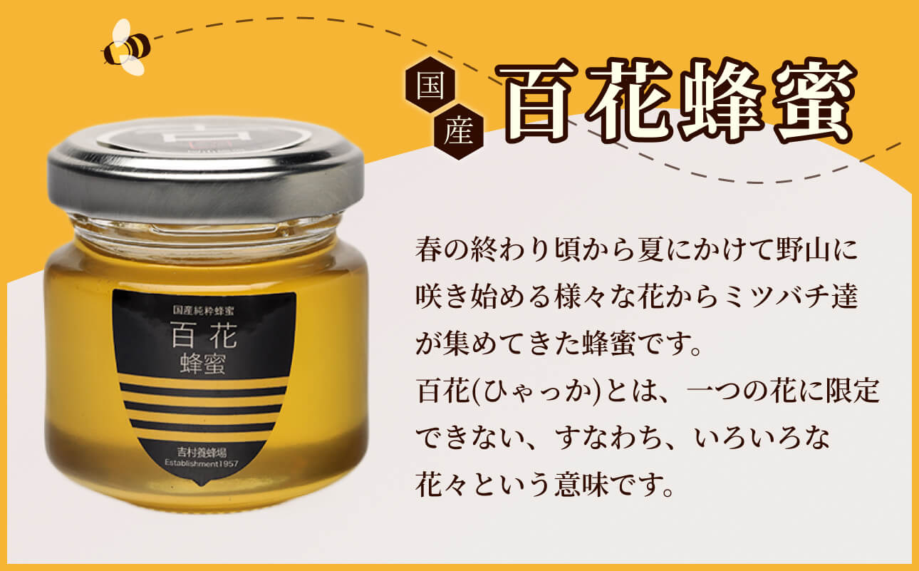 備前産 令和8年採取 純粋蜂蜜セット19（れんげ蜂蜜・あかしあ蜂蜜・百花蜂蜜）50g×各1本【ギフトパック入 のし可 はちみつ 蜜 ハチミツ 備前市】