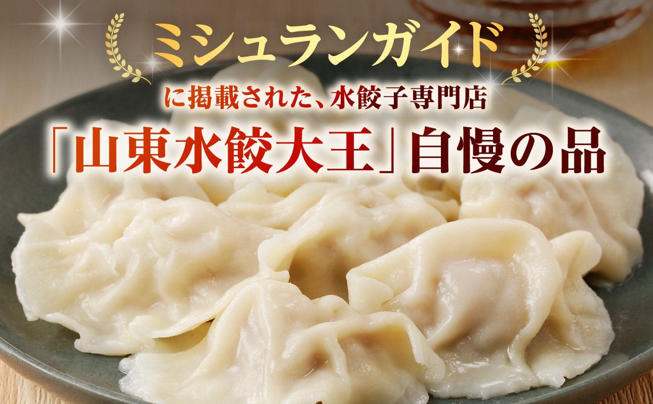 餃子 水餃子 定期便 5回発送（うち香味2回） ミシュラン 山東水餃大王 定期便（5回発送B）香味入り