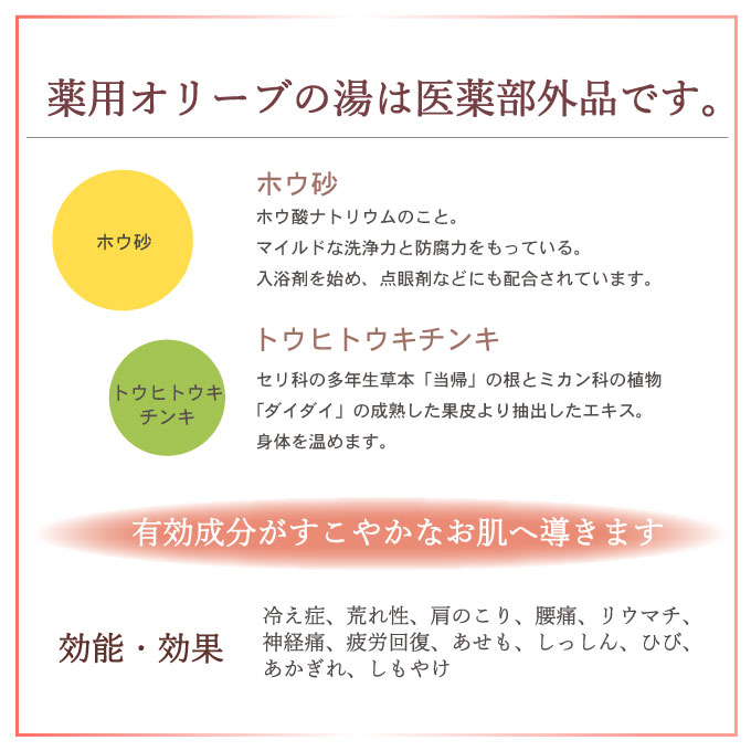 薬用オリーブの湯　＜薬用液体入浴剤＞2本セット(1本500ml） 美容 