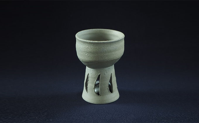 寒風須恵器 ジングルカップ（作：松川広己) 工芸品 食器 マグカップ