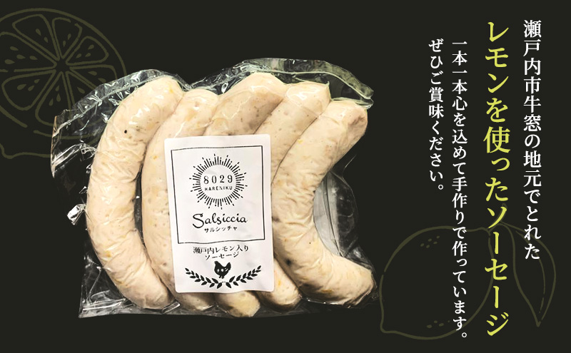 瀬戸内レモンソーセージ・干し肉160g 詰め合わせ セット 手作り ソーセージ レモンソーセージ 干し肉 肉 お肉 肉加工品 岡山 瀬戸内市