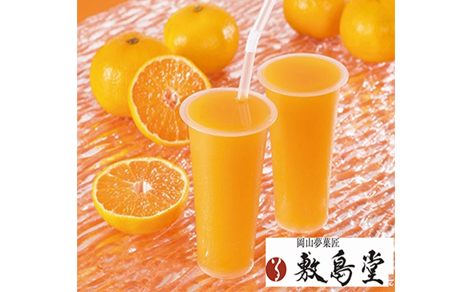 ゼリー飲料 敷島堂 飲む 岡山瀬戸内みかんジュレ 6本入 ジュース ミカン 果汁 みかんジュース 果実飲料 野菜飲料 岡山県産 温州みかん