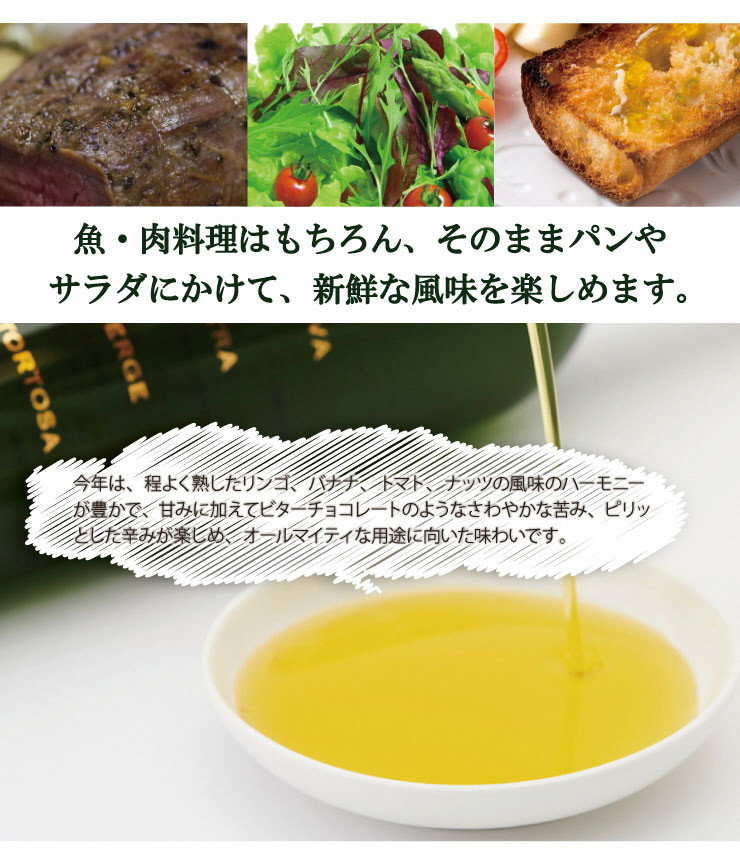 オリーブオイル エキストラバージン オリーブ オイル トルトサ 1本入箱 10セット 油 オリーブ油 食用油 調味料 セット ギフト 贈り物