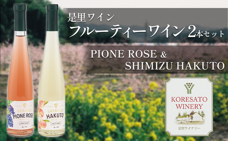 是里 ワイン フルーティー ワイン 2本 セット 岡山 赤磐市 お酒 ロゼワイン ワインセット 果実のうまみ すっきり 甘口 華やかな香り