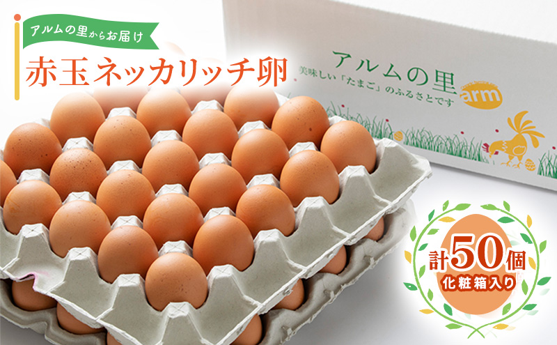 卵 赤玉 ネッカリッチ卵 50個入り 鶏卵 たまご