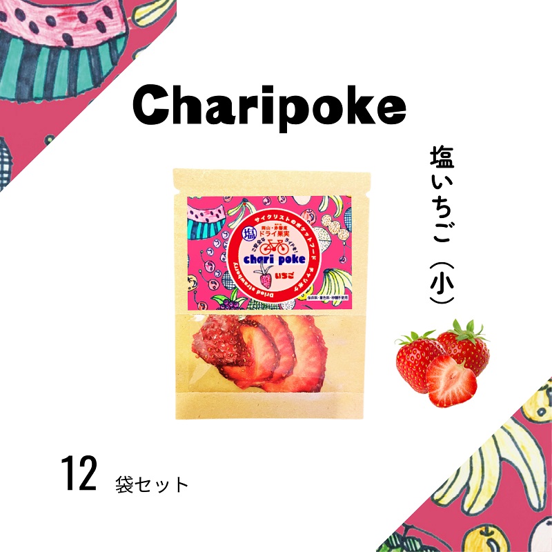 ドライフルーツ Chari poke チャリポケ 塩 ドライ果実 いちご 小サイズ 岡山