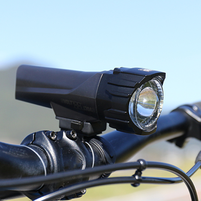 自転車用ライト GVOLT100 [HL-EL570GRC] キャットアイ 自転車 ライト 充電 充電式 USB 防水 後付け 岡山 赤磐市