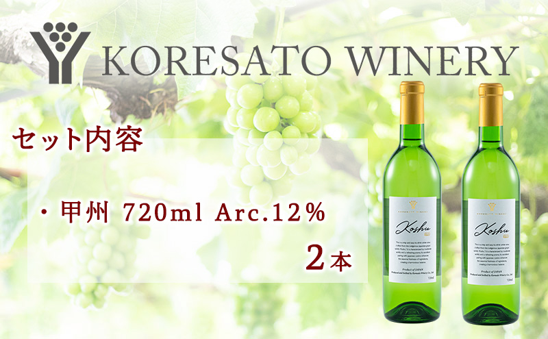 是里 ワイン 果実酒 甲州 720ml  2本 岡山 赤磐市 お酒